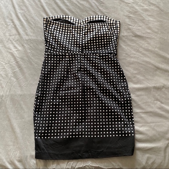 Polka dot strapless mini - Picture 2 of 4
